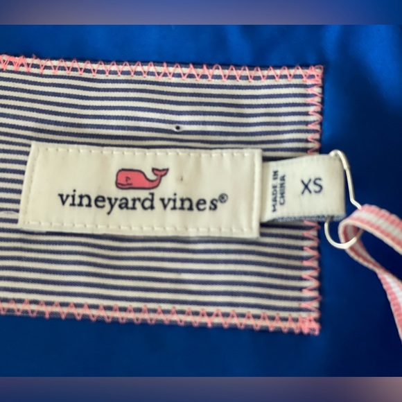 Women’s VINEYARD VINES Long Full Zip Anorak Solid Spinnaker Blue-Size XS. - Picture 4 of 9